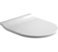 GALA G5166501 Tapa y Asiento Slim Fijo Amortiguado Colección Emma, Acabado Blanco (Ref 51665), Urea, 37.8 x 4.8 x 45.5 cm