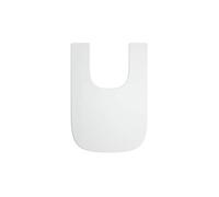 Gala Mid - Tapa para Bidé, Incluye Kit de Fijación y Bisagras en Acero Inoxidable, en Color Blanco Cromado, Medidas 38 x 5 x 53 cm - Modelo G5171001