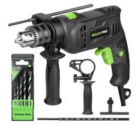 GALAX PRO Taladro Percutor 600 W, Taladro Electrico | Mango giratorio 360°, portabrocas de 13 mm, martillo taladro funciona 2 en 1, taladro potente velocidad variable