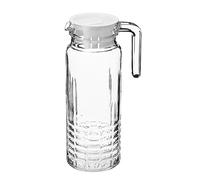 Galicja Falco - Jarra de Vidrio Con Tapa para Agua y Jugo, 1 Litro