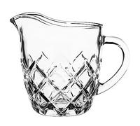 Galicja Jarra de leche de cristal resistente al calor, pequeña, sin tapa, jarra de agua, 200 ml, modelo 1