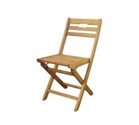 Galileo Casa Bali Silla Plegable, acaciaaleación de aceroLino, Madera Natural