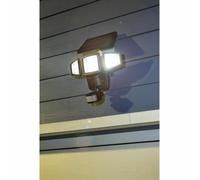 Galix Foco solar de 3 cabezales con 1500 lúmenes y 182 LED SMD