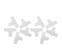 GALPADA 10 Unidades Conector de Barra Soporte Resistente para Armario de Plástico Blanco, Junta de Varilla Multiusos de 12mm para Organizador de Zapatos y Secadoras Hogar