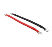 GALPADA 2 Piezas Cable de Batería para Almacenamiento, Silicona, Alta | Escala Métrica Impresa y Grosor Visible, Flexible, para Inversor y Panel Solar, Identificación Rápida