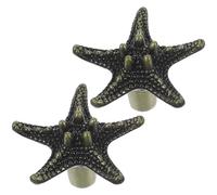 GALPADA 2 Piezas Pomo con Diseño de Mar de Aleación de Zinc para Armario