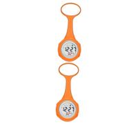 GALPADA 2piezas Reloj De LCD Digital Colgante Naranja Accesorios De Enfermería Prácticos para Hospitales y