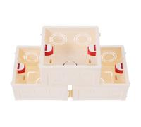 GALPADA 3 Cajas de Conexiones Eléctricas de Pvc para Montaje Oculto en Paneles de Yeso, Resistentes al Desgaste, Diseño Simple y Elegante para Oficinas y Hogares
