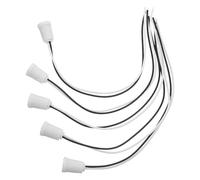 GALPADA 5 Piezas Cable Blanco de Plástico E12 Portalámparas para Jardín | Rosca para Bombillas, Montaje Rápido, Transmisión Fiable, Compatibilidad, Diseño Elegante
