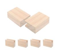 GALPADA 6 Piezas Elevador de Patas de Escritorio Elevadores de Muebles de Alta Resistencia, 1,2cm de Ancho, Madera, Beige, Acceso Fácil para Limpieza y Protección Humedad, para Cama