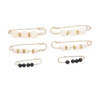 GALPADA Broches de Seguridad para Ropa Diseño de Perla Pack de 6 Clips Ajustables para Cintura y Pantalones Imperdibles Reutilizables para Vestidos y Faldas Accesorios Prácticos para
