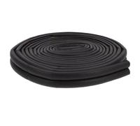 GALPADA Burlete Autoadhesivo en Forma de D para Aislamiento y Protección contra Polvo y Ruido para Puertas y Ventanas, Tira de Espuma Negra Durable 1 Rollo