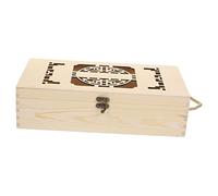 GALPADA Caja De Vino De Madera Maciza Portabotellas Estuche De Almacenamiento Para Vino Organizador De Vino Cajas De Vino Portátiles Estuche De Madera Para Botellas De Vino Para El