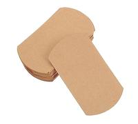 GALPADA Cajas Almohada de Papel Kraft 9x3,5x10,5 Cm, Contenedor para Dulces y Joyas, Color Marrón Natural, para Fiestas, Bodas y Baby Showers, Pack de 20 Unidades