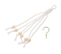 GALPADA Colgador Cuerda de Algodón y Madera Beige para Plátanos de Cocina Soporte Multiusos para Colgar Frutas Paquete de 2 Piezas Debajo del Armario