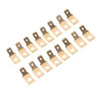GALPADA Conectores Eléctricos para Crimpado 100 Piezas de Latón Dorado Estructura Macho de Pala de 1/4 y Alta Conductividad en Sistemas Automotrices Altavoces