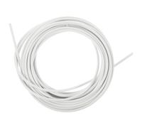 GALPADA Cortina de Cuerda recubierta de plástico con Ganchos, Cuerda Extensible White para Ventana, Accesorios para Colgar Cortinas de salón, 1 Juego