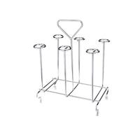 GALPADA Estante para Copas de Vino de Hierro con Sistema de Secado al Aire y Bandeja de Drenaje, Diseño Elegante y Funcional para Cocina, Bar o Comedor