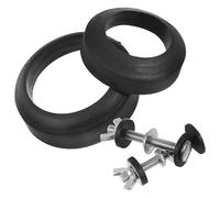 GALPADA Juego de Pernos y Junta de Goma para Inodoro, Accesorio Tornillos de Acero Inoxidable y Asiento Fijo para Evitar Fugas de Agua en Baño