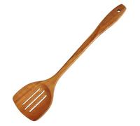 GALPADA Pala de Madera Antiadherente para Cocinar, Espátula Ranurada Agujeros, Utensilio para Huevos Fritos y Preparación en Casa