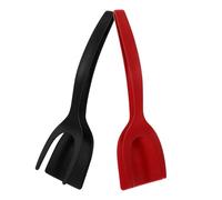 GALPADA Pinzas de Espátula de Nylon Flexibles y Gruesas para Voltear Huevos y Tortillas, Pack de 2 Piezas para Utensilios de Cocina Prácticos y Resistentes