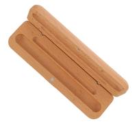GALPADA Portalápices de Madera Doble para Estudiantes y Oficina, Khaki | Caja de Presentación Retro, Tamaño Compacto para Bolso, Adecuado para Bolígrafos y Obsequio Elegante