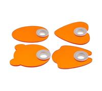 GALPADA Protector ocular acrílico que bloquea la luz, placa portátil para decoración de uñas, 4 piezas, forma de escudo, filtro de luz azul para salones y beauty parlors