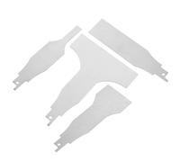 GALPADA Raspador de Cuchillas para Lechada de Acero Inoxidable, 4 Piezas, y Fácil de Instalar para Limpieza de Superficies de Cemento