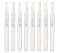 GALPADA Rotuladores de Pintura Recargables Cuerpo de Plástico Blanco Juego de 8 Punta Redonda Resistente al Desgaste y Fácil Recarga para Decoración Interior y Dibujo