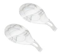 GALPADA Soporte para Cucharas Almohadilla para Cucharón de Sopa de Silicona Resistente al Calor 2 Piezas, Fácil de Limpiar para Cocina y Restaurante