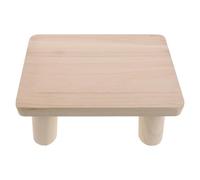 GALPADA Taburete de Madera Vintage para Personas Mayores con Patas Antideslizantes, Diseño Compacto y Silencioso Adecuado para Dormitorios y Espacios Pequeños