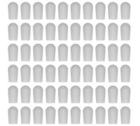 GALPADA Tapas de Goma Protectoras de Cubiertas Mm 5 Puntas para Perchas Color Claro de Alambre, 100 Unidades, Protección Antirrayaduras y en para Ganchos para Colgadores Hogar