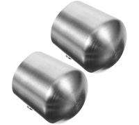 GALPADA Tapones y Escaleras Pasamanos Inoxidable de Acero para Plata, Estructura Simple Ligero, 2 Piezas Modernas para Proyectos DIY y Barandillas