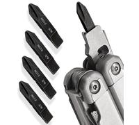 Galvanox Brocas planas de repuesto de doble extremo Phillips y 3/16 pulgadas #1-#2 para multiherramientas Leatherman (paquete de 4)