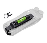 Galvanox Clip de bolsillo para Leatherman con nivel integrado y anillo de cordón de liberación rápida, se adapta a modelos multiherramienta de carga/onda/sobretensión y más, acero al carbono duradero