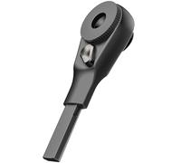 Galvanox Destornillador de trinquete de extremo plano diseñado para modelos Leatherman, compatible con kits de brocas planas multiherramienta y brocas hexagonales estándar de 1/4 pulgadas (negro)