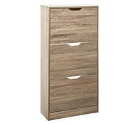 Atmosphera Mueble zapatero 3 cajones efecto roble natural