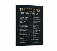 Game of Chess Life Lessons Motivational Poster Wall Decor | Thoughtful chess poster delivers life lessons about patience and decision making(Unframed,16x24inch(40x60cm))
