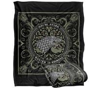 Game of Thrones House Stark Manta súper Suave con Tacto Sedoso - 152 x 127 cm