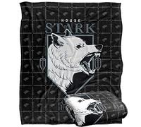 Game of Thrones House Stark Manta súper Suave con Tacto Sedoso - 152 x 127 cm