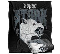 Game of Thrones House Stark Wolf Manta súper Suave con Tacto Sedoso - 152 x 127 cm
