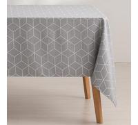 GAMUSI Mantel Antimanchas geométrico Line Gris 140x100 cm