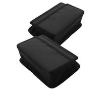 GANAZONO 2 Piezas Cubo de Basura Plegable para Coche y Organizador Trasero | Tela Oxford, Diseño Colgante para Asiento, Compartimentos Múltiples, Uso en Casa y Viajes
