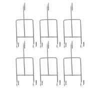 GANAZONO 6 Piezas Soporte para Tazas de Té Metálico Plata | Platillos y Tazas de Espresso, Acabado Dorado, Ahorro de Espacio, Vitrina y Fiestas