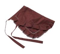 GANAZONO Delantal Bolsillo, Delantal Corto de Media Longitud, Poliéster, Color Café, Plegable y Cómodo, Ligero, para Restaurante y Cocina, para Hombres y Mujeres