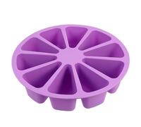 GANAZONO Molde Triangular de Silicona para Pastel 10 Cavidades Individuales Resistente al Calor Adecuado para Repostería y Mousse en Horno