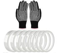 GANCEI Cinta adhesiva de alta temperatura PET azul 180C 220C Unión de silicona para blindaje industrial Aislamiento galvanoplastia fácil desenrollar con guantes 8 rollos