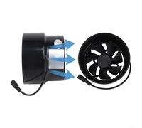 GANCEI Extractor de humo de 100 mm a 110 mm, 12 V, bajo ruido, 39 dB de alto flujo de aire, para baño, cocina, invernadero, hogar (salida de aire)