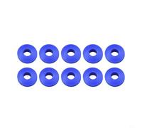 GANCEI Juego de ojales redondos de plástico para reparación de agujeros de lona y cubierta solar de piscina, ajuste seguro, ojales resistentes a la intemperie (10 unidades, azul)