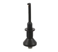 Gancho de Prueba para Multímetro 2mm, Pinza Negra | Conector Recto 2mm, Punta Fina Retráctil Niquelada, para Smd y Terminales, Uso Técnico